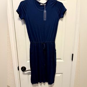 Levaca Navy Midi Dress